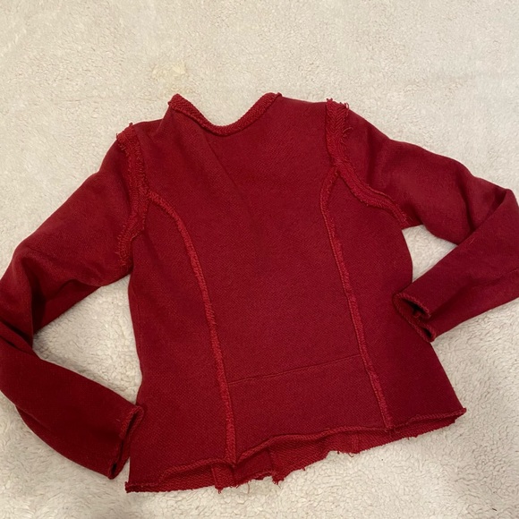 Lucky Brand red knit jacket - Picture 2 of 5